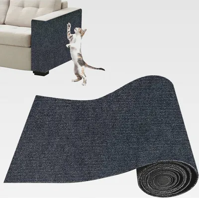 Produktbild von Kratzmatte Selbstklebend Katze, DIY Kratzbrett, Kratzschutz Sofa, Katze Kratzschutz, Katzenkratzer Kleber Möbelschutz für Sofa Wand Katzen(30x100cm)