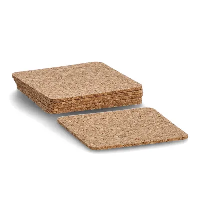 Immagine prodotto di ZELLER Sottobicchiere in sughero 6 pezzi, quadrato, 9,5x9,5 cm