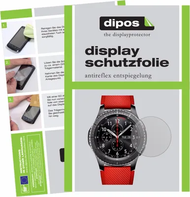 Produktbild von 6x Schutzfolie für Samsung Gear S3 matt Displayschutzfolie Folie Display Schutz dipos