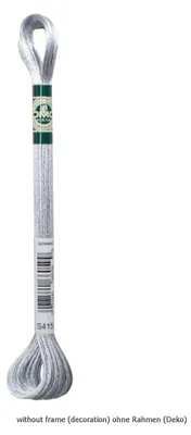 Obrázok produktu pre Výšivacia niť DMC Mouline Satin, farba 1008f - 415, 6 nití, dĺžka 8 metrov