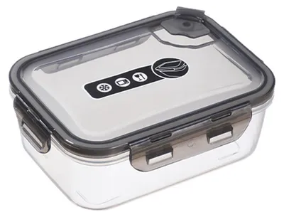 Produktbild von Frischhaltedosen aus transparentem Kunststoff, Bento-Box, luftdichter Gefrierbehälter für die Küche