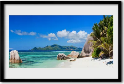 Produktbild von Bild 60x40 MDF-Rahmen Wandkunst Ocean Beach Landschaft