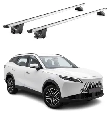 Produktbild von Dachträger Grundtäger für Omoda 7 2025-2026 100kg Aluminium Silber 2tlg, KI-generiertes Bild