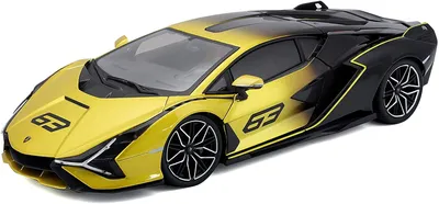Immagine prodotto di Bburago 18-11100 - Modellino auto - Lamborghini Sian FKP 37 (giallo-nero, scala 1:18)