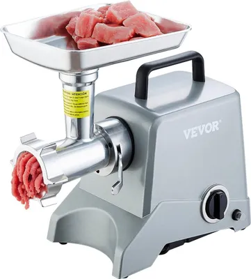 Image de Hachoir à viande électrique commercial Capacité de 5 lb/min 575 W Poussoir à saucisses