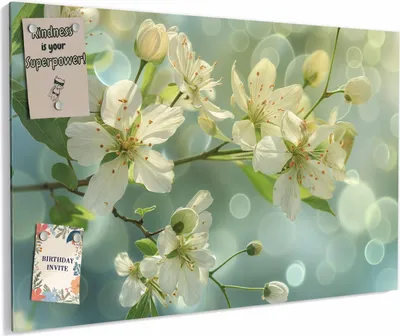 Produktbild von Magnettafel 60x40cm magnetisch & beschreibbar Metall-Board - Fruehlingserwachen