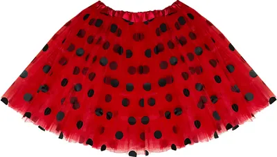 Produktbild von Oblique Unique Tutu Tütü Damen Rock rot schwarz Gepunktet als Kostüm Accessoire für Fasching Karneval Motto Party