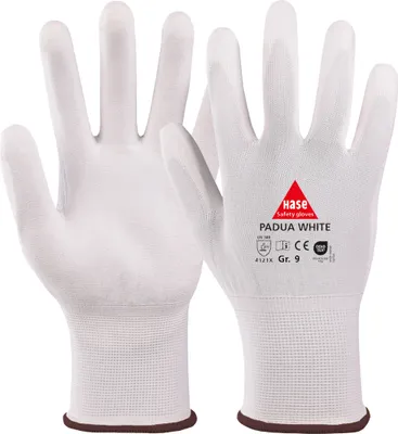 Produktbild von Hase Padua White Handschuhe Montage Feinstrick | weiß