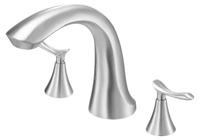 Produktbild von VEVOR römische Badewannenarmatur Wannenarmaturen-Set mit 3 Löchern & 2 Griffen,