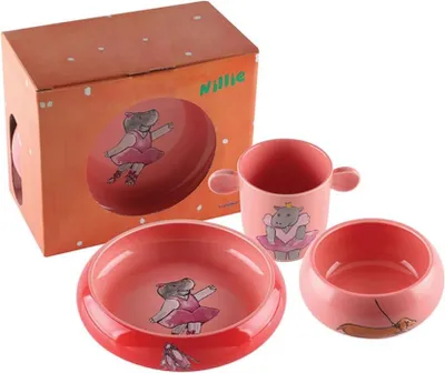 Obrázek produktu pro Porcelánový dětský box na svačinu Nillie - 3ks