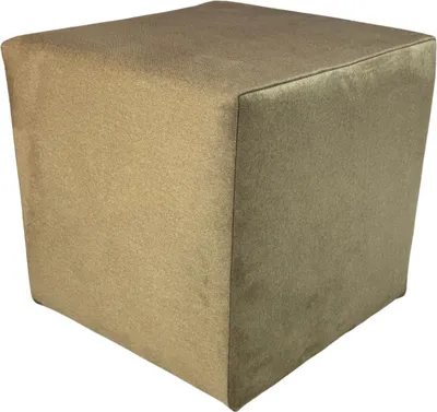Zdjęcie produktu dla Pufa ELEMENT 40x40 cm kwadratowa trudnopalny welur łatwoczyszczący do sypialni salonu beżowa
