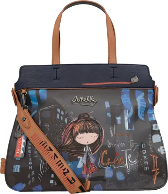 Produktbild von Anekke Contemporary Shoulder Bag Handtasche 37802-265 grau/cognac