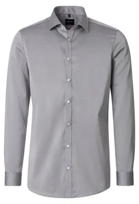 Produktbild von Venti - Body Fit - Herren Businesshemd (001430), Größe:36, Farbe:Silber (700)