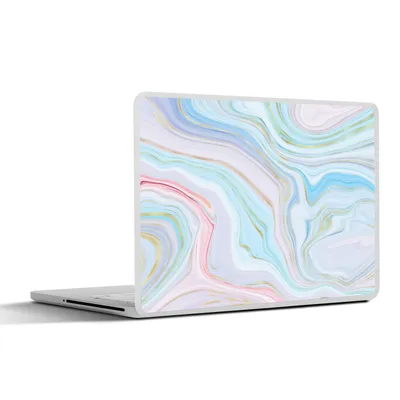Produktbild von MuchoWow® Laptop Aufkleber Sticker Cover Marmor - Pastell - Muster - Abstrakt 30x22 cm - Laptop-Sticker