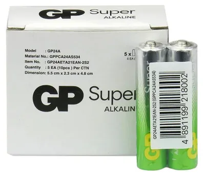 Productafbeelding van 10 x GP Super Alkaline G-TECH LR03 / AAA alkaline batterijen