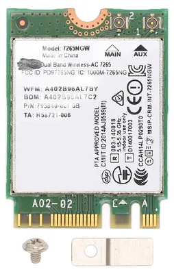 Zdjęcie produktu dla Karta sieciowa Wi-Fi do laptopa, 1200 Mbit/s, dwuzakresowa (2,4-G i 5G), Bluetooth 4.2, standard AC, format NGFF, moduł sieci bezprzewodowej