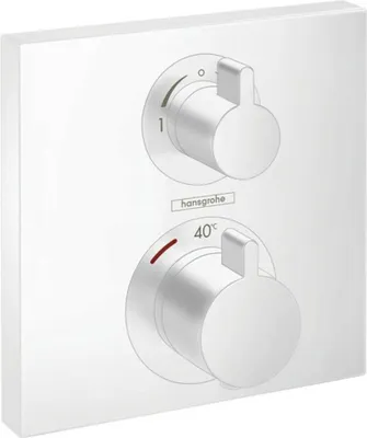 Obrázek produktu pro Termostat Ecostat Square f termostat pod omítku 2 spotřebiče matná bílá matná bílá hotová sada 2 spotřebiče