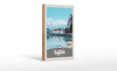 Produktbild von Holzschild Reise 12x18 cm Kufstein Österreich Gebirge Natur