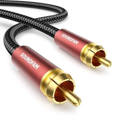 Zdjęcie produktu dla Wysokiej jakości kabel RCA subwoofer, 1m