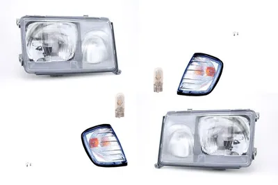 Productafbeelding van Johns, koplampen geschikt voor Mercedes W124 (1984-1989), links en rechts, set inclusief lampen en richtingaanwijzers