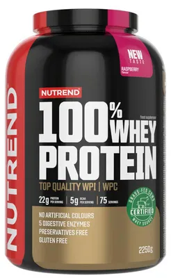 Productafbeelding van Nutrend 100% Whey Protein 2250 g, frambozensmaak