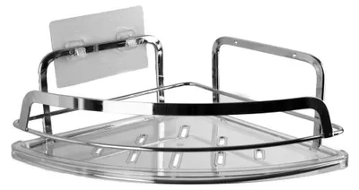 Obrázok produktu pre KIM, rohový držiak na sprchové hlavice, 205x83x205 mm, chrómový