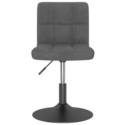 Produktbild von "im Sonderangebot" Drehbarer Barhocker Dunkelgrau Samt  - 40 x 43 x (71-85,5) cm - NeuMöbel3215532