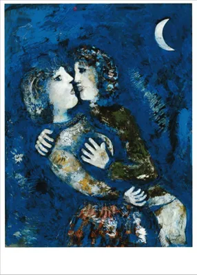 Produktbild von Kunstkarte Marc Chagall "Verliefd Paar"