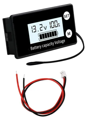 Batterie-Kapazitätsmesser 8-100 V LCD Voltmeter weiß