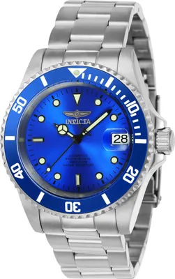 Obrázek produktu pro Invicta Pro Diver 24761 - Pánské Náramkové Hondiky - Automatické - Nerezová ocel s modrým ciferníkem - 40mm
