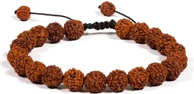 Immagine prodotto di Mala/bracciale rudraksha 21 artigli regolabile -- 0,8 cm