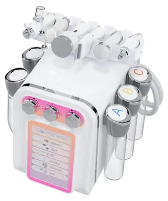 Produktbild von Hautpflegegerät - 6-in-1-Hydradermabrasion - Wasser-Sauerstoffstrahl - Hydro-Diamantpeeling - Mikrodermabrasion - Warm- und Kaltmassage - 220–240 V EU-Stecker