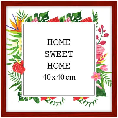Obrázek produktu pro MG Design Rám na obrázky 40 x 40 cm – vyrobený z pravého dřeva s akrylovým sklem, určený k zavěšení i k umístění, vhodný pro fotografie, plakáty a puzzle