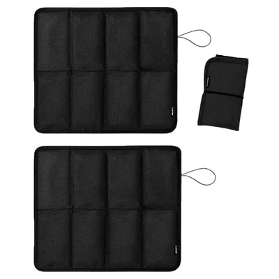 Produktbild von 2 Stück Outdoor Sitzkissen Faltbar Sitzmatte Wasserdicht Sitzunterlage, Schwarz