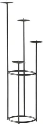 Produktbild von Kerzenleuchter 4er - H 78 cm - Schwarz - Eisen