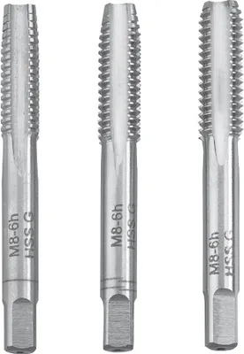 Zdjęcie produktu dla kwb 443312 Zestaw do gwintowania 3-częściowy M12 1,75 DIN 352 HSS 3 szt
