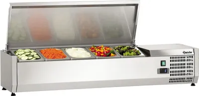 Produktbild von Bartscher Kühlaufsatzvitrine ED 5 x 1/4 GN, LxBxH: 3,4x12x2,75 cm; 110310