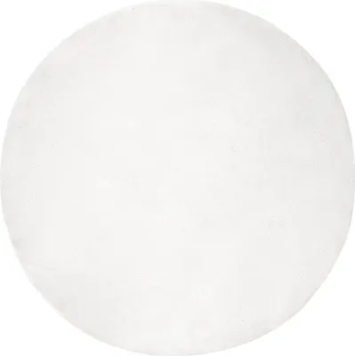 Immagine prodotto di vidaXL Tappeto antiscivolo in Pelliccia sintetica di coniglio OLITE Bianco Ø 100 cm