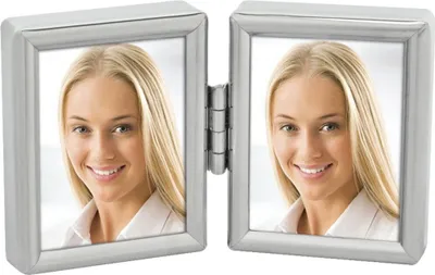 Obrázok produktu pre ZEP dvojitý mini rámik na 2 obrázky 3,5x4,5 cm strieborný lesklý