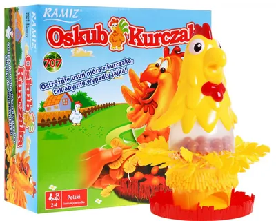 Image de Plumez le jeu d'arcade du poulet pour les enfants à partir de 3 ans et les adultes. Enlever les plumes + protéger les œufs
