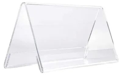 Produktbild von Menuhalter V-Form A5 A6 Querformat Acryl 3er Set Tischaufsteller Displayständer