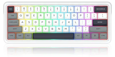 Obrázok produktu pre REDRAGON K730WGP-RGB-PRO Draconic V2, Káblový a bezdrôtový, USB + RF Wireless + Bluetooth, Mechanický spínač kláves, Biela