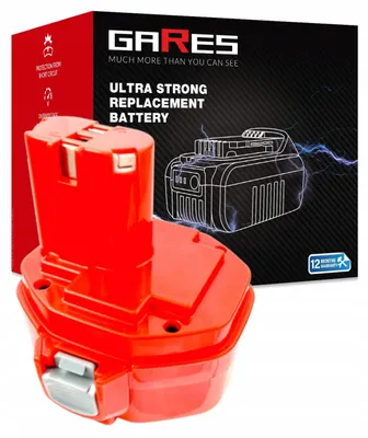 Zdjęcie produktu dla GARES Akumulator Bateria do elektronarzędzi Makita 1434 1433 1420 | 14,4 V 2Ah | Wydajne Ogniwa High-Performance Zamiennik Premium | Wysoka Moc i Trwałość |