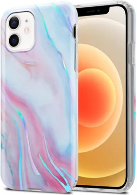 Produktbild von Cadorabo Schutzhülle für Apple iPhone 12 / 12 PRO Hülle in Weiß TPU Handyhülle Etui Case Cover