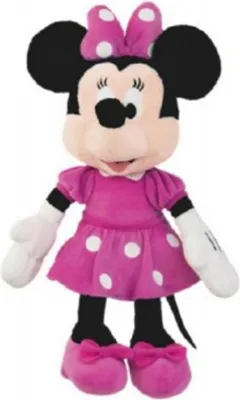 Image de Peluche Minnie robe rose 23cm