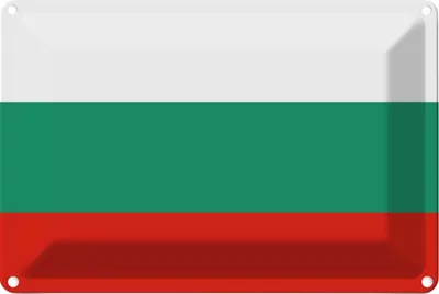 Produktbild von vianmo Blechschild 12x18 cm Bulgariens Bulgaria Flagge Fahne Wappen