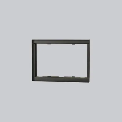 Produktbild von Rahmen für Lüftungsgitter, putzbündig, 240 x 170 mm, schwarz