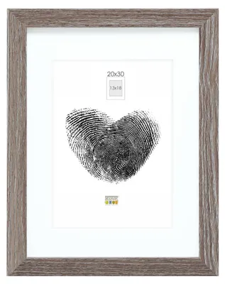 Productafbeelding van Deknudt S66KH3 P1: 20x30 cm, hout, grijs eikenhout, met passepartout