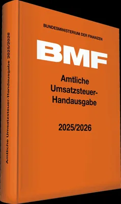 Produktbild von Amtliche Umsatzsteuer-Handausgabe 2025/2026
