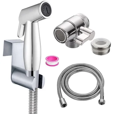 Produktbild von Handdusche Set für Bidet mit Edelstahl Schlauchhalter